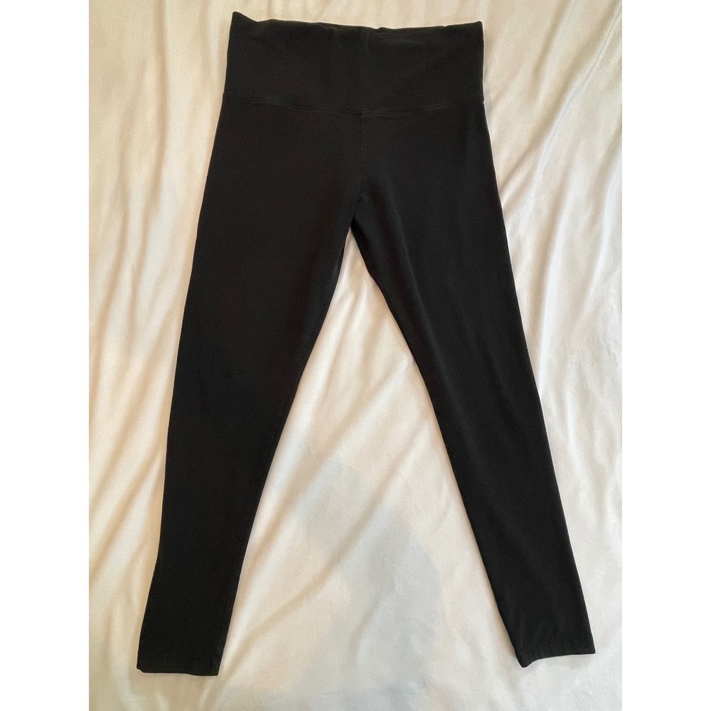 Victorias Secret PINK Black High Waisted Athletic Leggings XL Laurel Wreath Logo